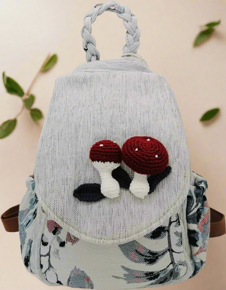 Handmade Boho Backpack | Multi-Pocket, Cotton Canvas, Travel-Ready